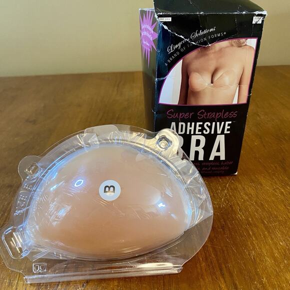 Fashion Forms Women's Size B Adhesive Strapless Backless Bra Nude - Picture 3 of 3